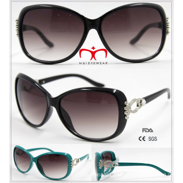 New Ladies Plastic Sunglasses with Metal Decoration (WSP601531)